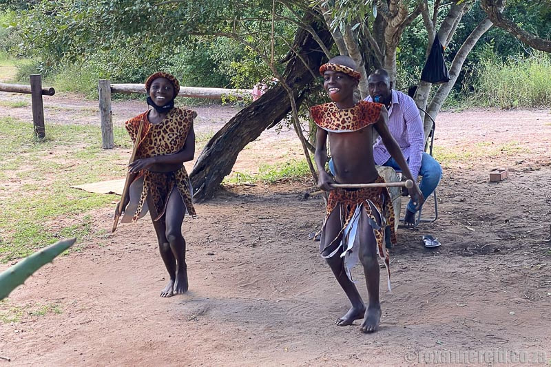 Dancers welcoming you to Tembe Elephant Park