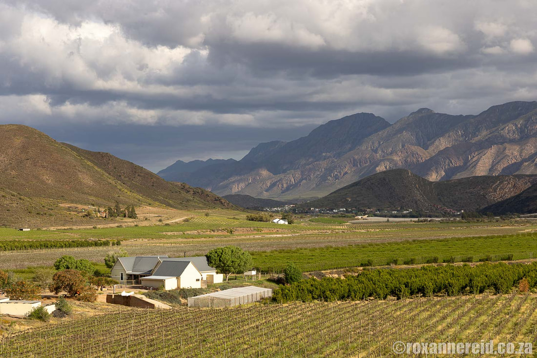 Montagu, Karoo is surrounded by orchards and vineyards