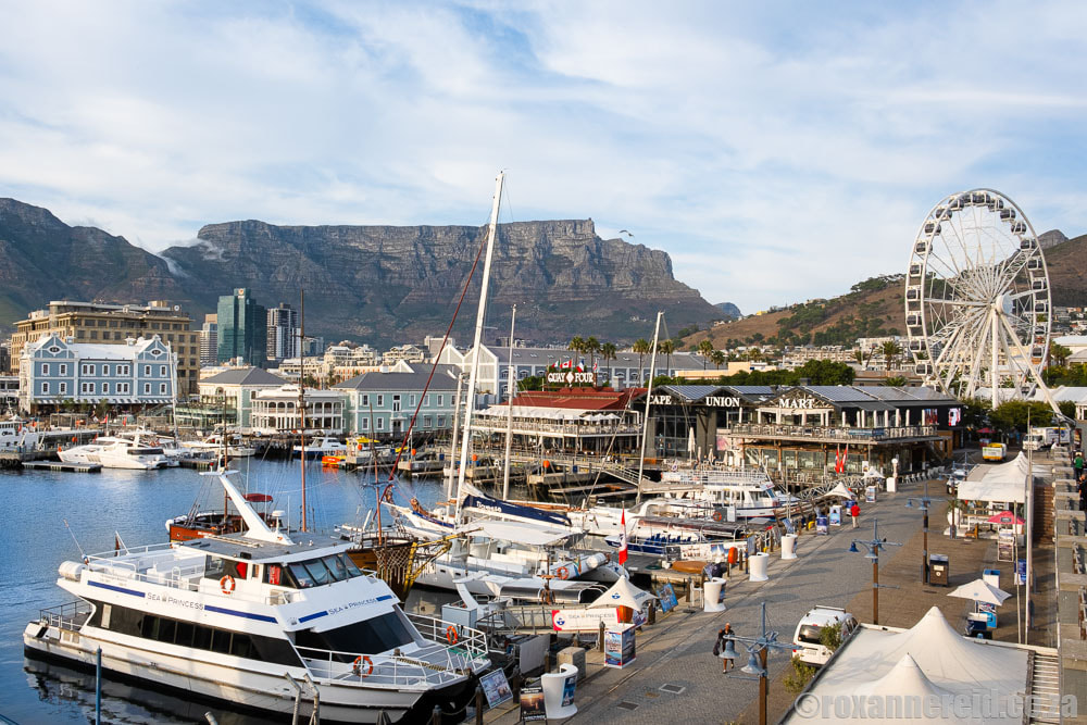 Views of Table Mountain from the V&A Waterfront