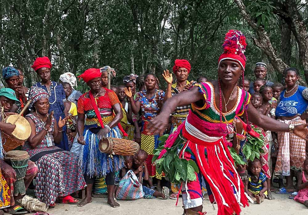 Traditional dancing, Sierra Leone