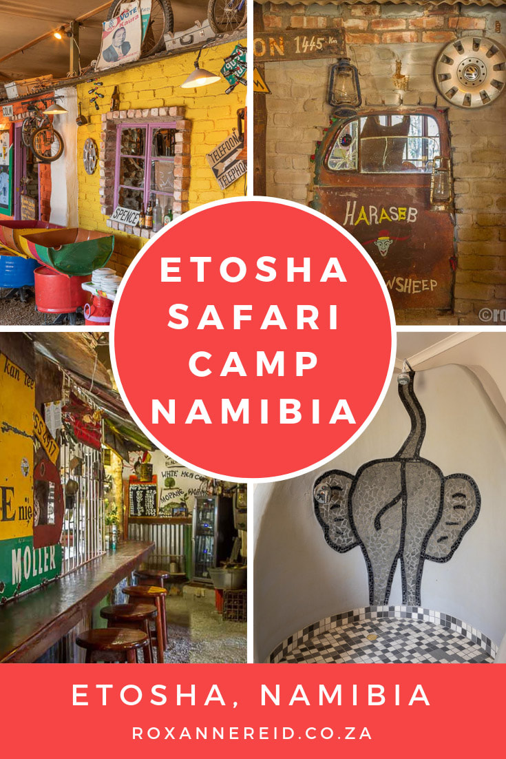 Want to enjoy live music and a township vibe at the edge of Etosha National Park in Namibia? Then make sure your Namibia holidays take you to the Gondwana Collection’s Etosha Safari Camp just 10km from Andersson Gate. At this funky accommodation near Etosha National Park there’s lots to do, from an Etosha safari, Etosha camping, swimming, walks, live music, gorgeous sunrises and sunsets, and a vibey township style.